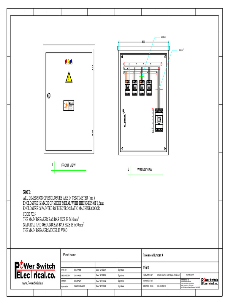 1 Front View 3 Wiring View: A B C D E F G H | PDF | Components | Power ...