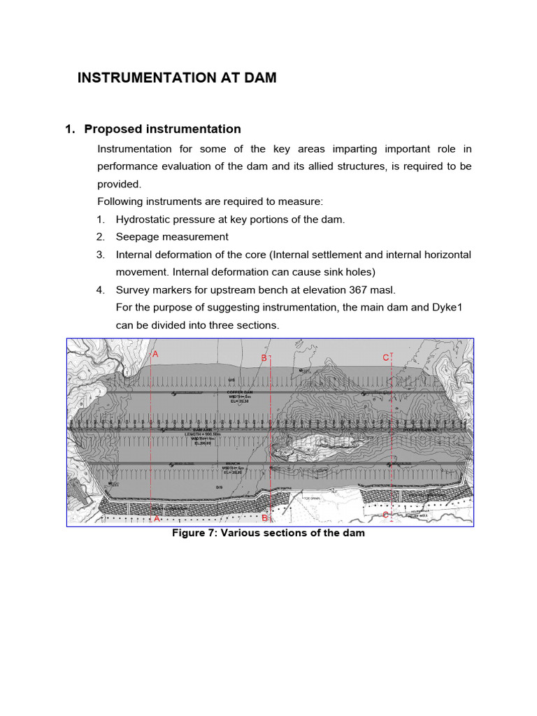 Dam Instrumentation Proposal | PDF