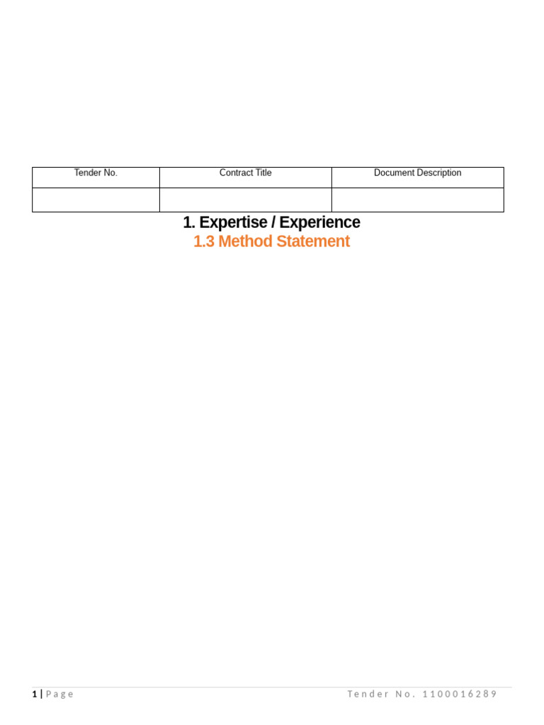 Method of Statement | PDF | Duct (Flow) | Pipe (Fluid Conveyance)