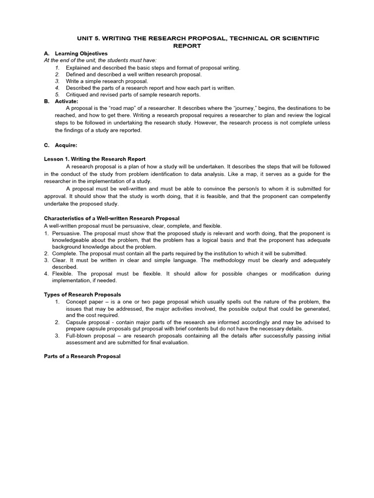 Research Proposal Writing Guide | PDF | Methodology | Hypothesis