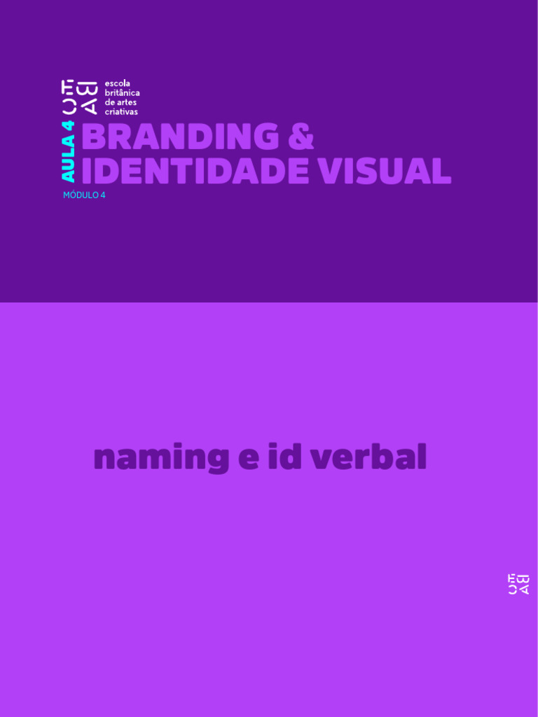 Estratégias de Naming e Identidade Visual | PDF