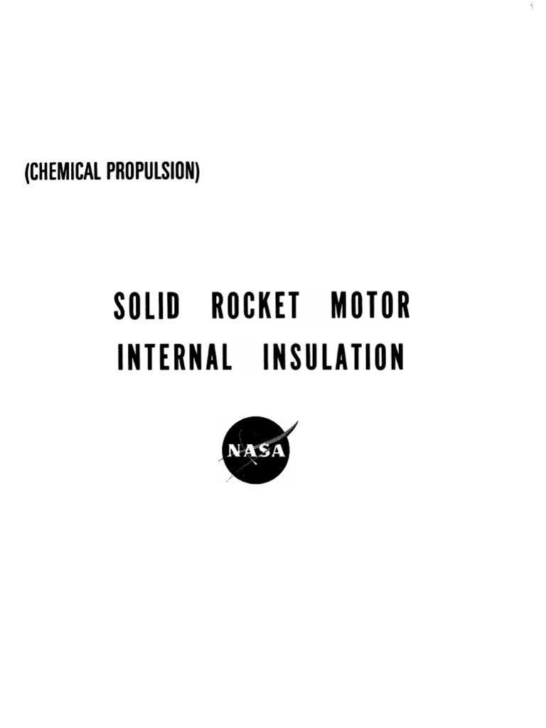 NASA Solid Rocket Motor Insulation Guide | PDF | Radiation | Thermal ...