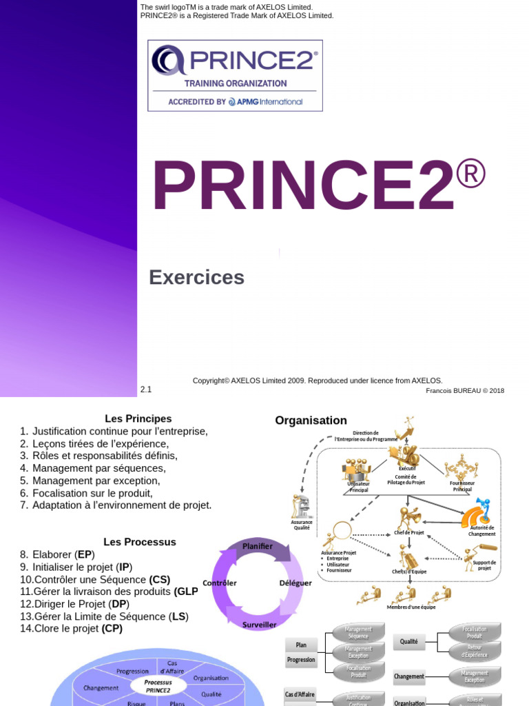 Support Exercice PRINCE2 v1 180520 | PDF | Business