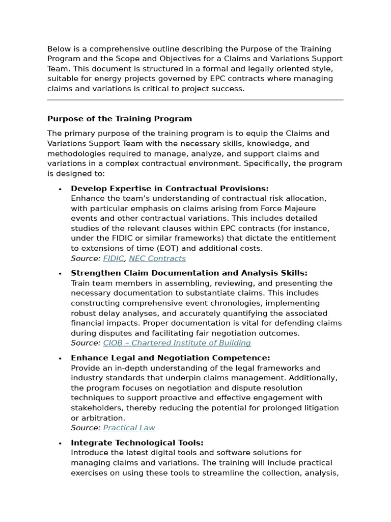 Claims Management Training Program Outline | PDF | Negotiation | Mediation