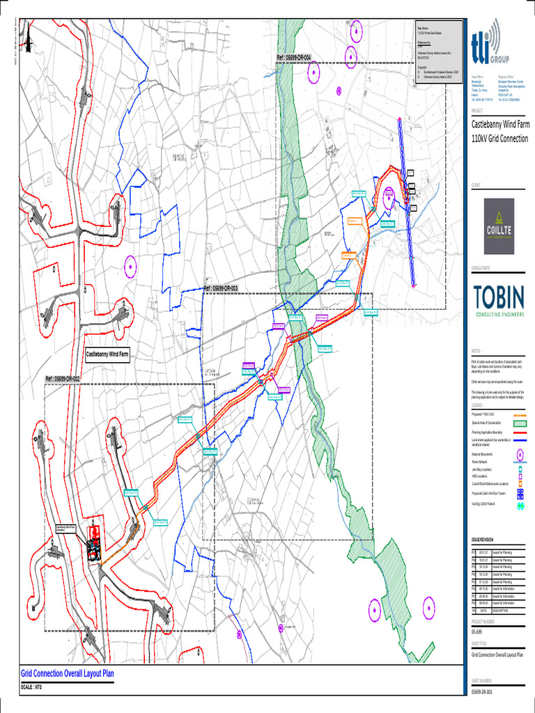 05699-DR-001 - Grid Connection Overall Site Layout | PDF | Geographical ...