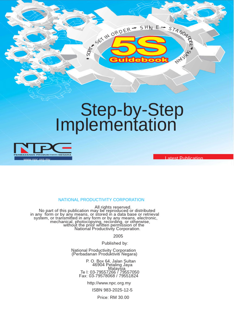 5S Implementation Guidebook | PDF | Audit | Disciplines