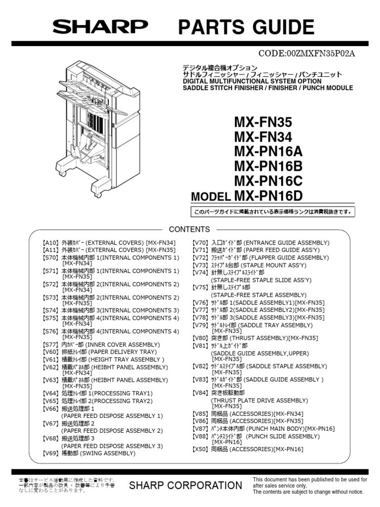 Parts Guide 11-01-2023 | PDF