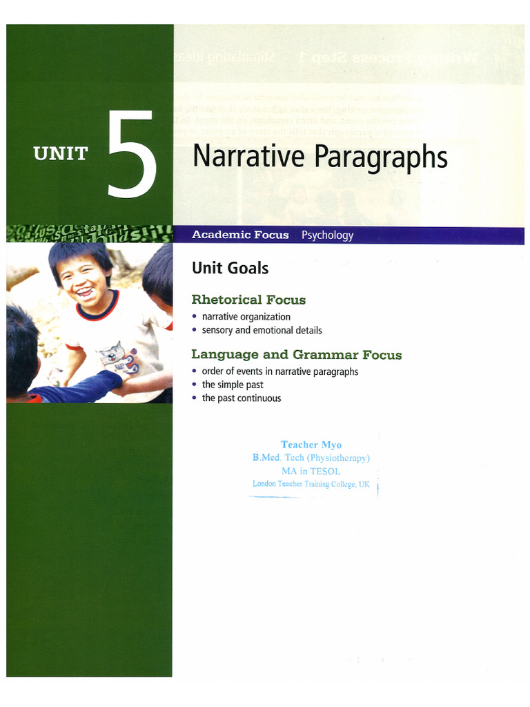 Organized Past Events Narrative | PDF