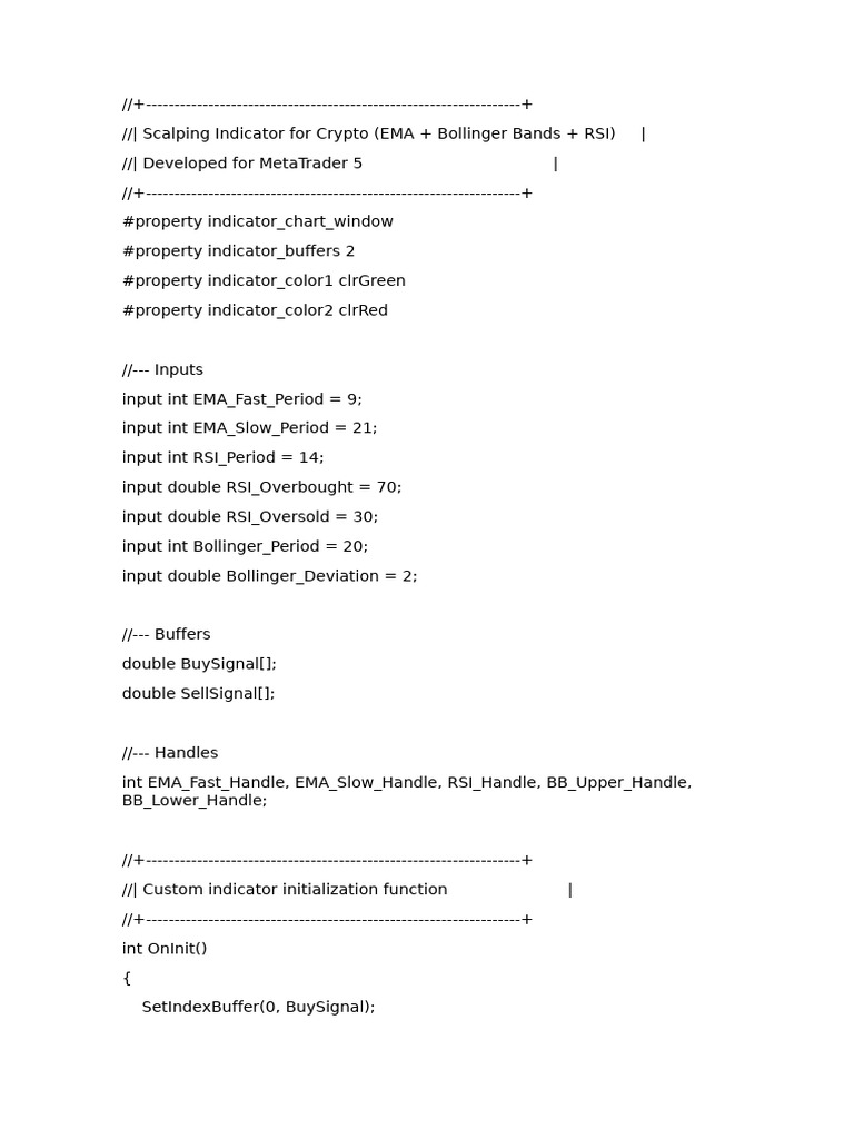 Crypto Scalping Indicator Setup | PDF | Computer Programming