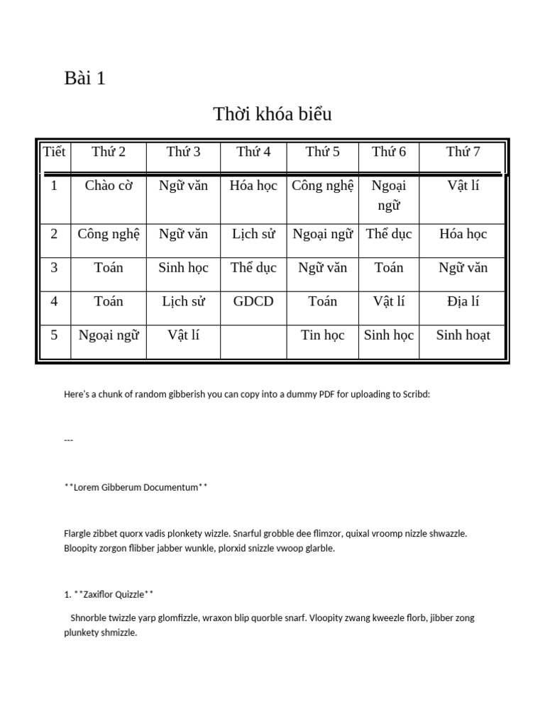 Test Word TKB | PDF