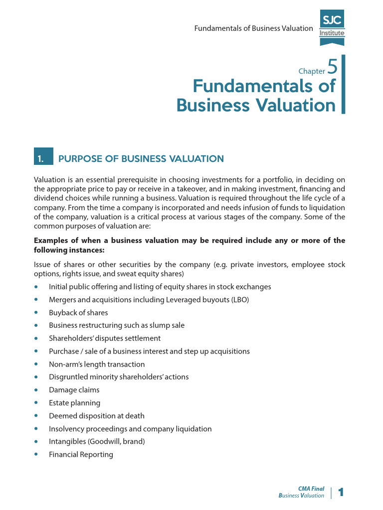 Image 6 for Business Valuation Report Template Worksheet