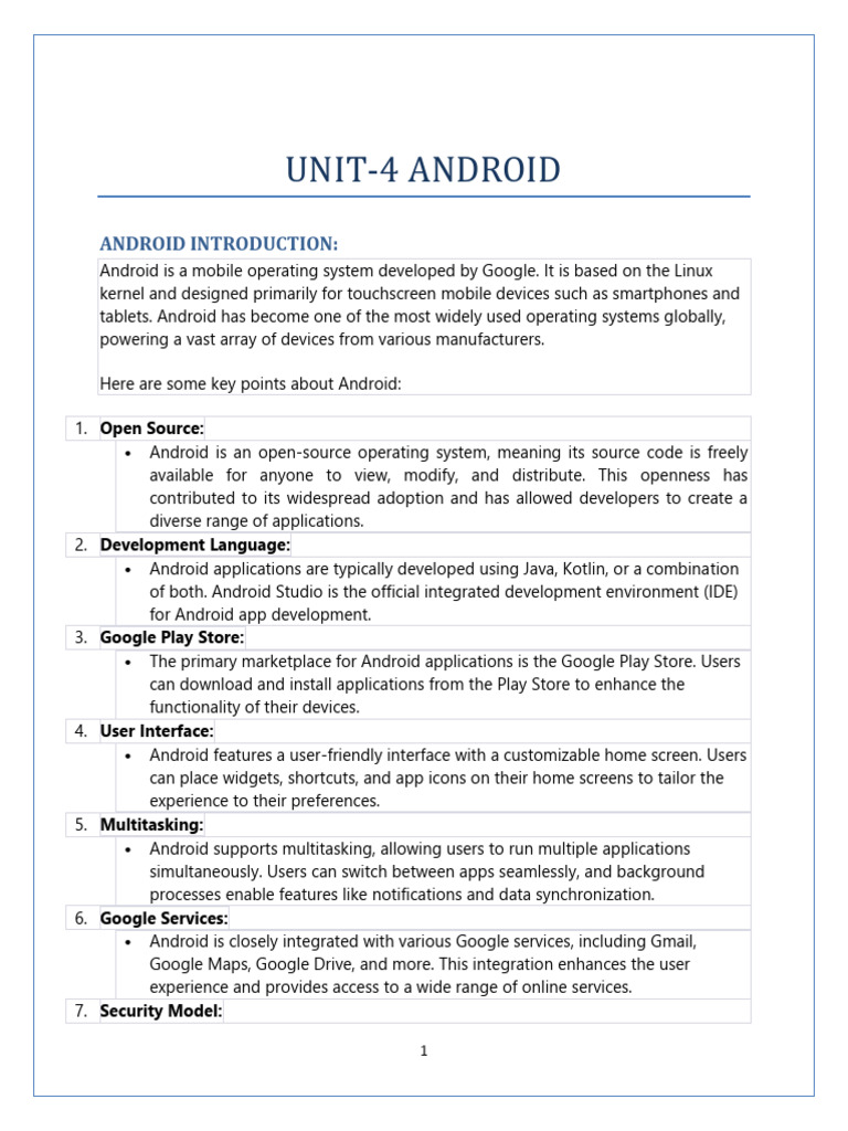 Understanding Android Development Basics | PDF | Android (Operating ...