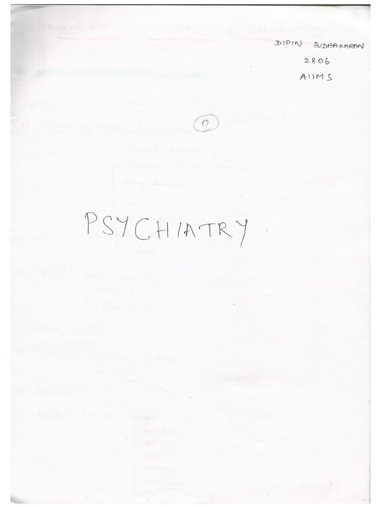 Psychiatry | PDF