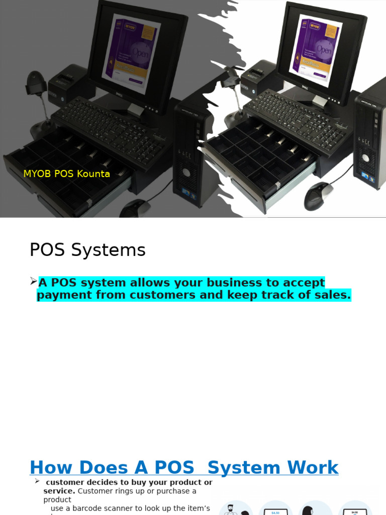 MYOB Kounta POS System Overview | PDF | Point Of Sale | Computer Hardware
