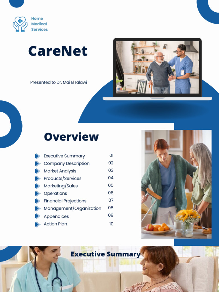 White and Blue Professional Modern Technology Pitch Deck Presentation ...