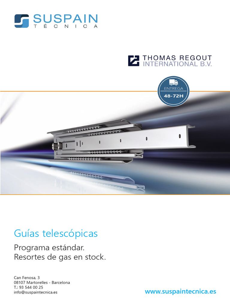 Guías Telescópicas 1000 mm de Suspain | PDF