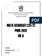 Nota Geografi Tingkatan 1,2 Dan 3 (PMR)
