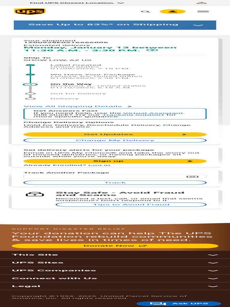 Tracking UPS - United States | PDF