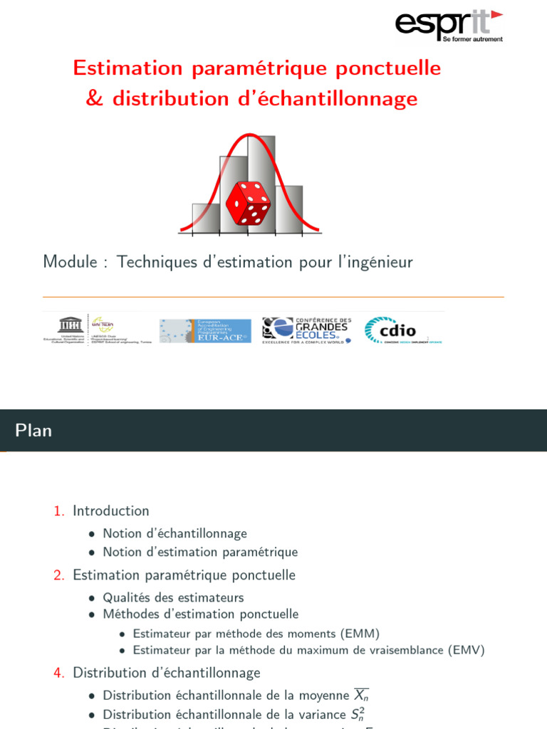 Estimation Paramétrique Ponctuelle | PDF | Estimateur (statistique ...