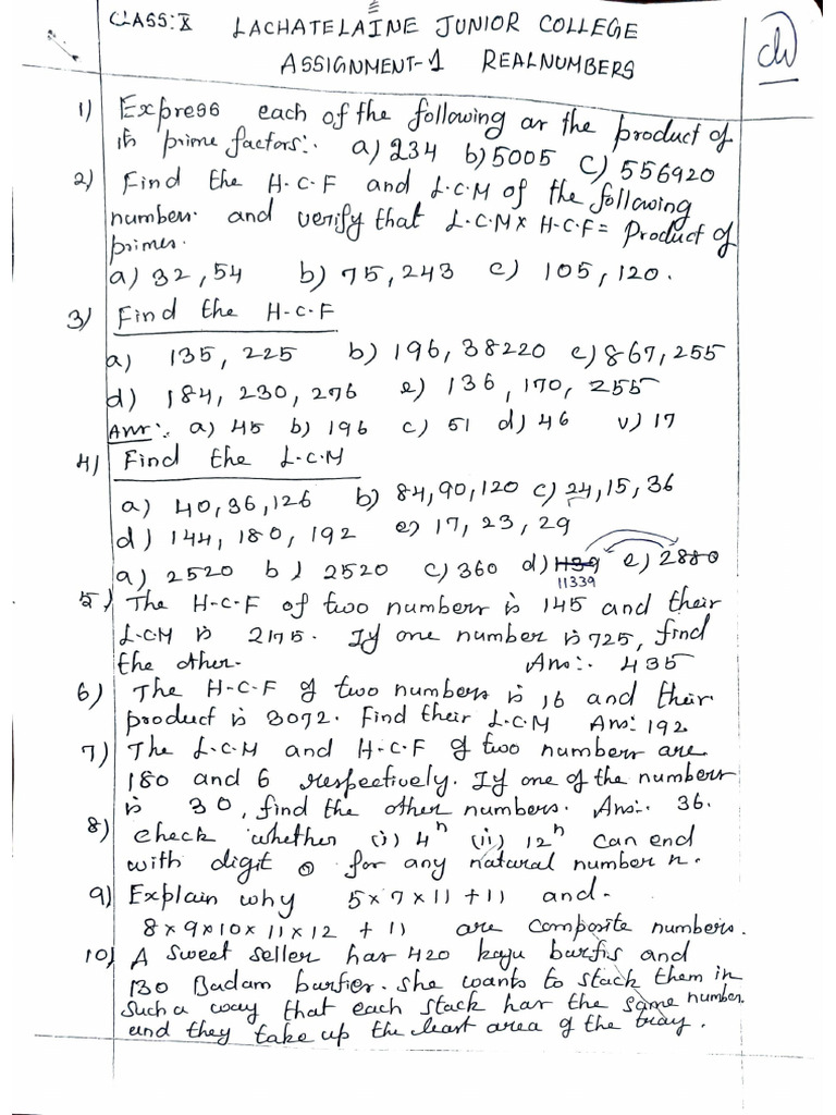 CH 1 Real Numbers | PDF