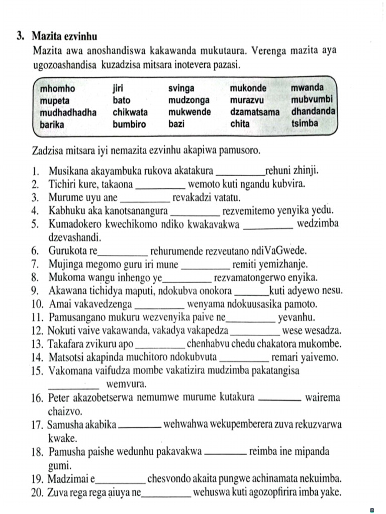 Shona Mutauro G4 To 7 Level | PDF