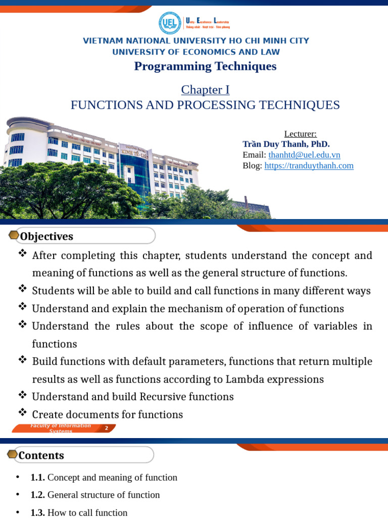 Functions and Processing Techniques | PDF | Parameter (Computer ...