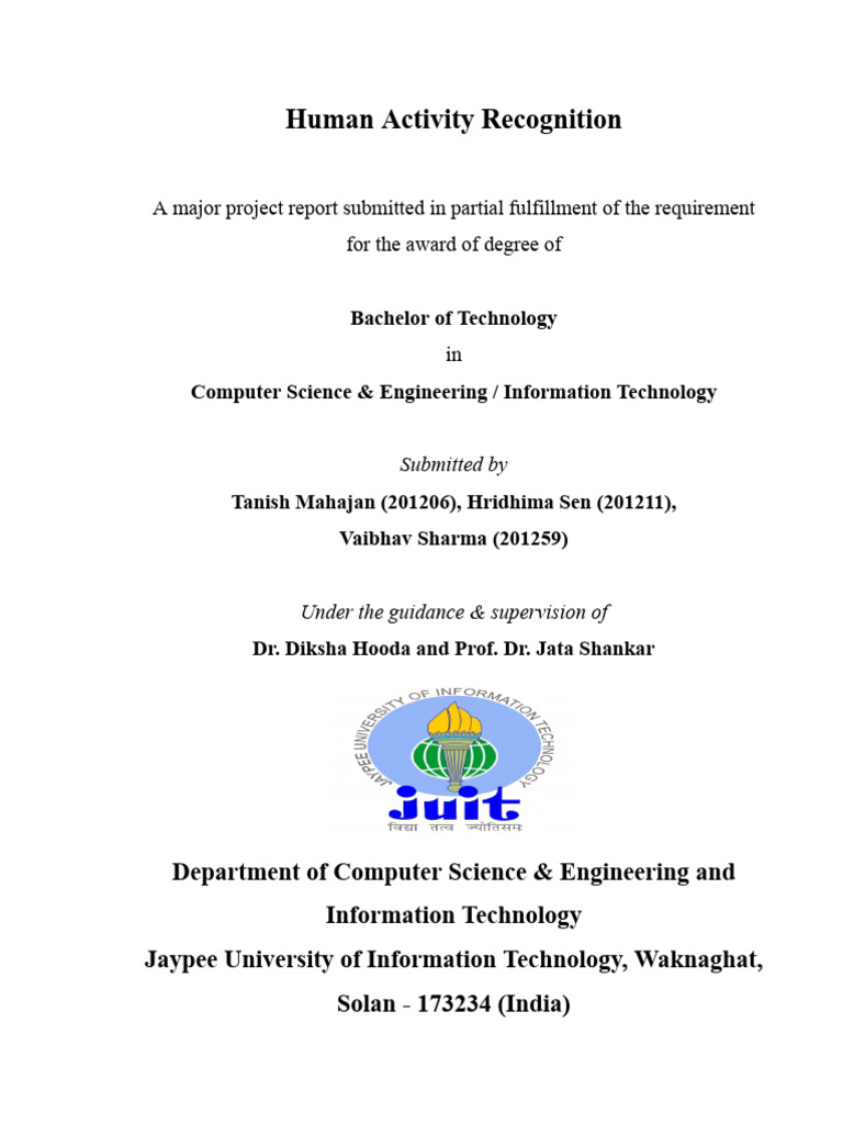 Human Activity Recognition | PDF | Computer Vision | Reliability ...