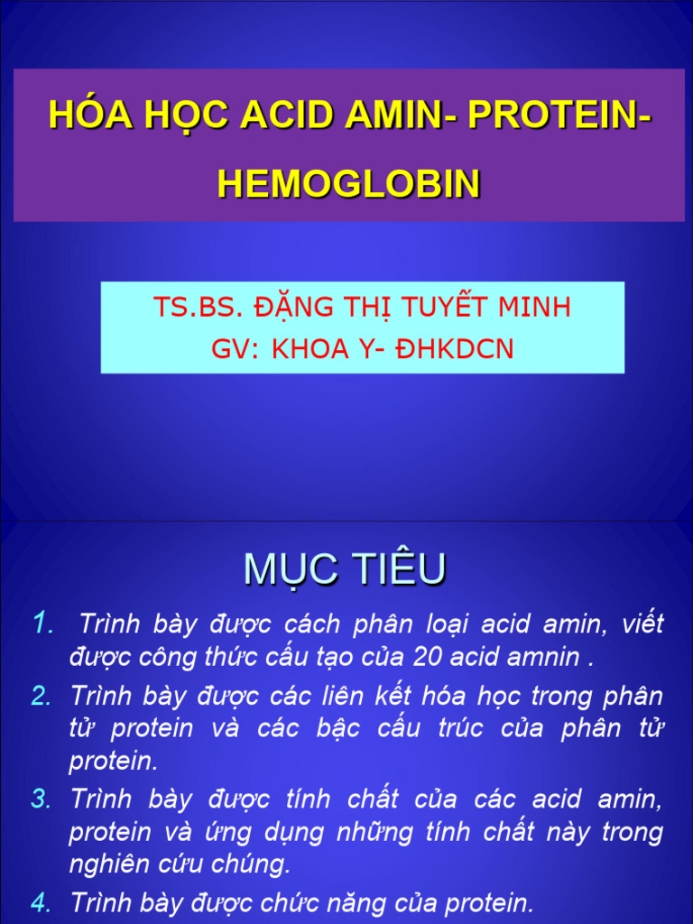 HH ACID AMIN- PROTEIN-Hb | PDF