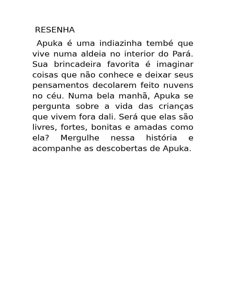 Descobertas de Apuka na Aldeia Tembé | PDF
