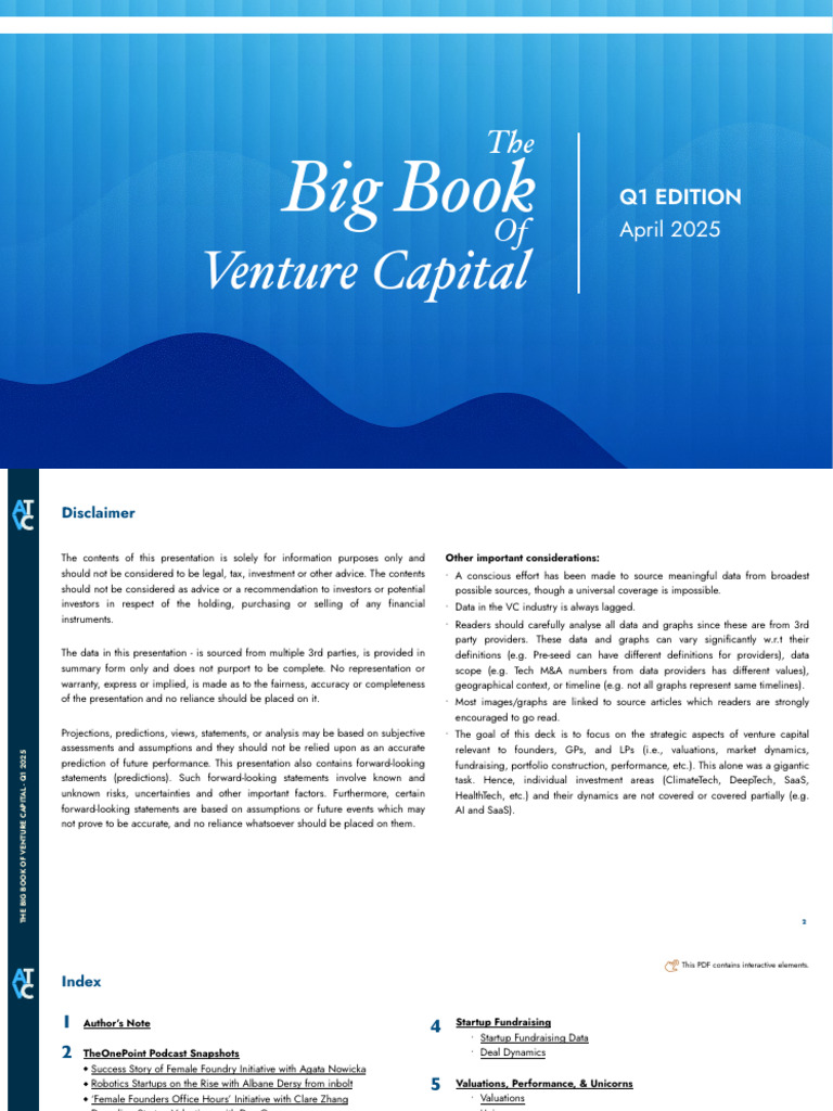 Venture Capital Insights Q1 2025 | PDF | Venture Capital | Corporate ...