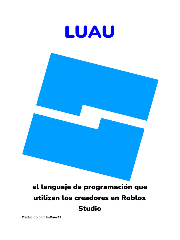Introducción a Luau en Roblox Studio | PDF | Lenguaje de programación ...