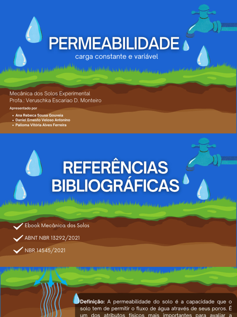 Coeficiente de Permeabilidade do Solo | PDF | Solo | Mecânica dos solos