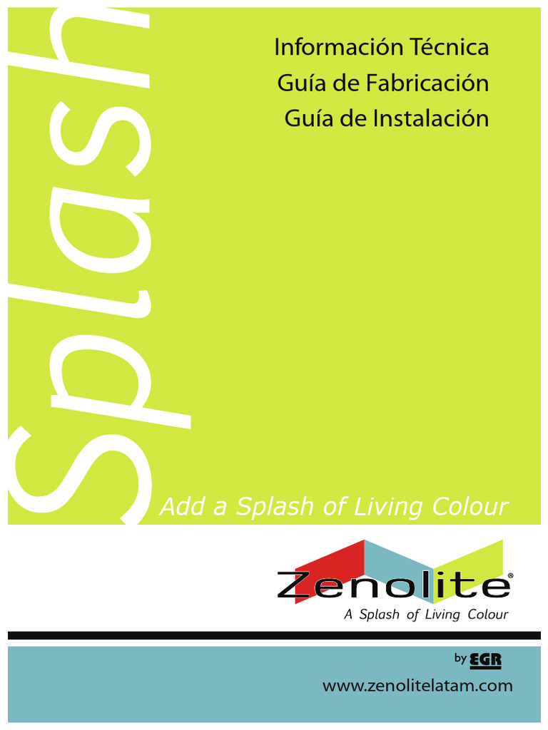 Guía Técnica de Zenolite® | PDF | Polimetacrilato de metilo) | Química