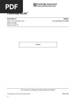 IGCSE Mathematics Paper 4 Mark Scheme | PDF