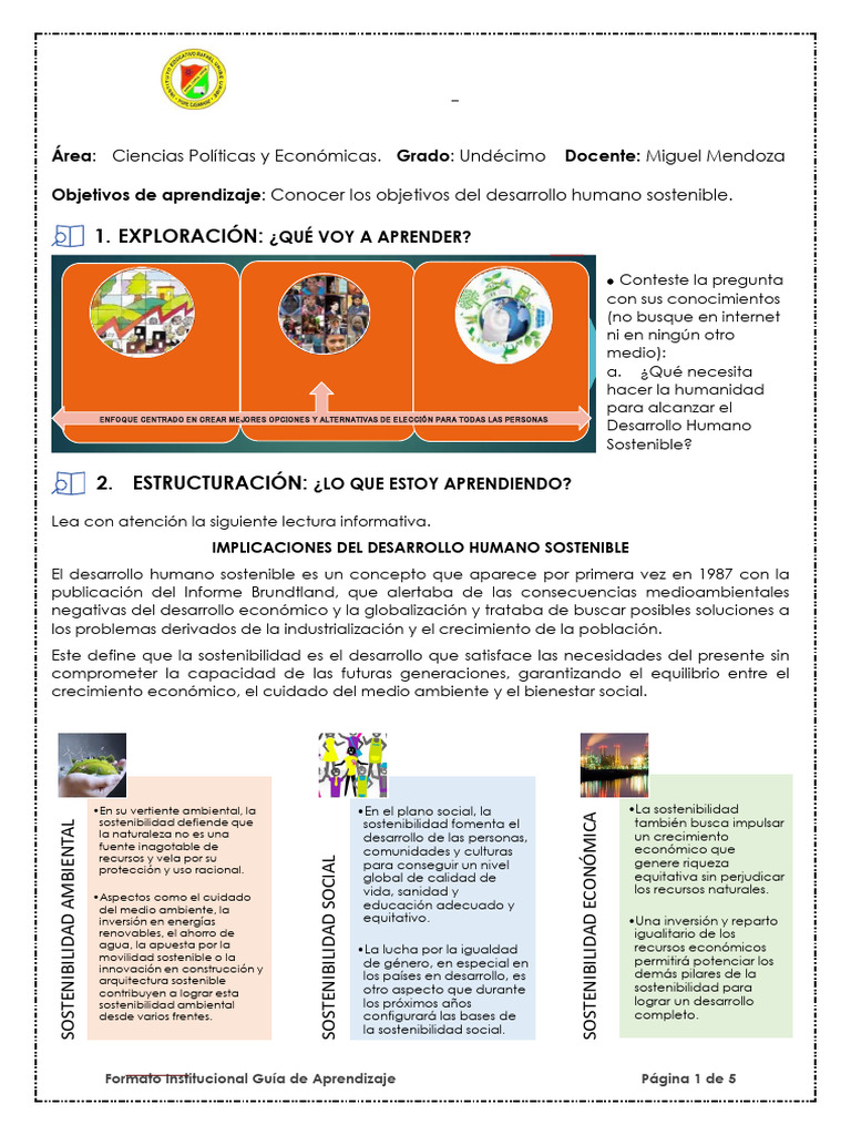 Guia Ods Pdf Sustentabilidad Desarrollo Sostenible