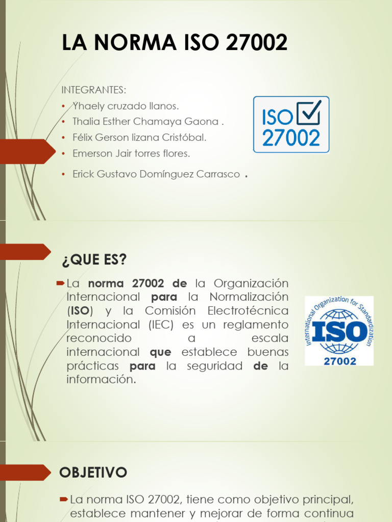 NORMA 27002 | PDF | La seguridad informática | Seguridad