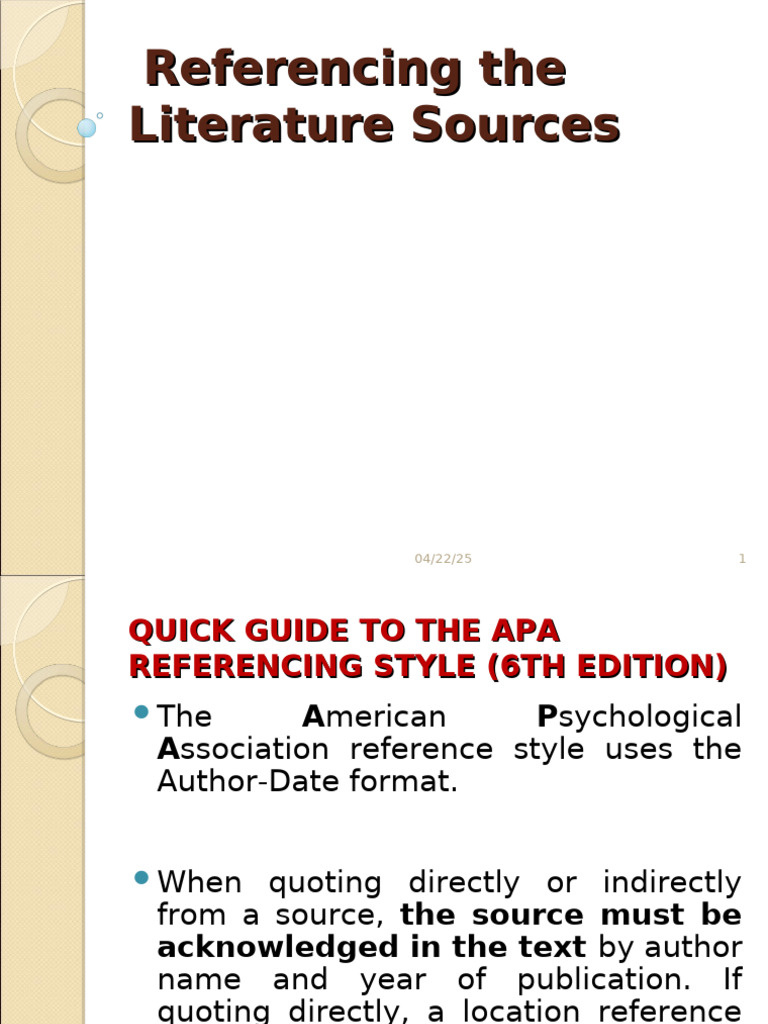 APA Referencing Style Guide (6th Ed.) | PDF | Apa Style | Plagiarism