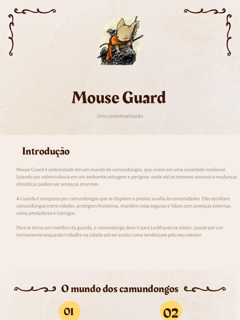 Mouse Guard: A Sociedade dos Camundongos | PDF | Odor