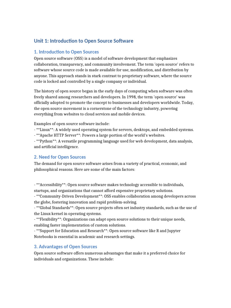 Open Source vs. Proprietary Software | PDF | Open Source | Cloud Computing