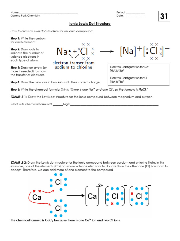 Magnesium and Iodine Ionic Structure | PDF