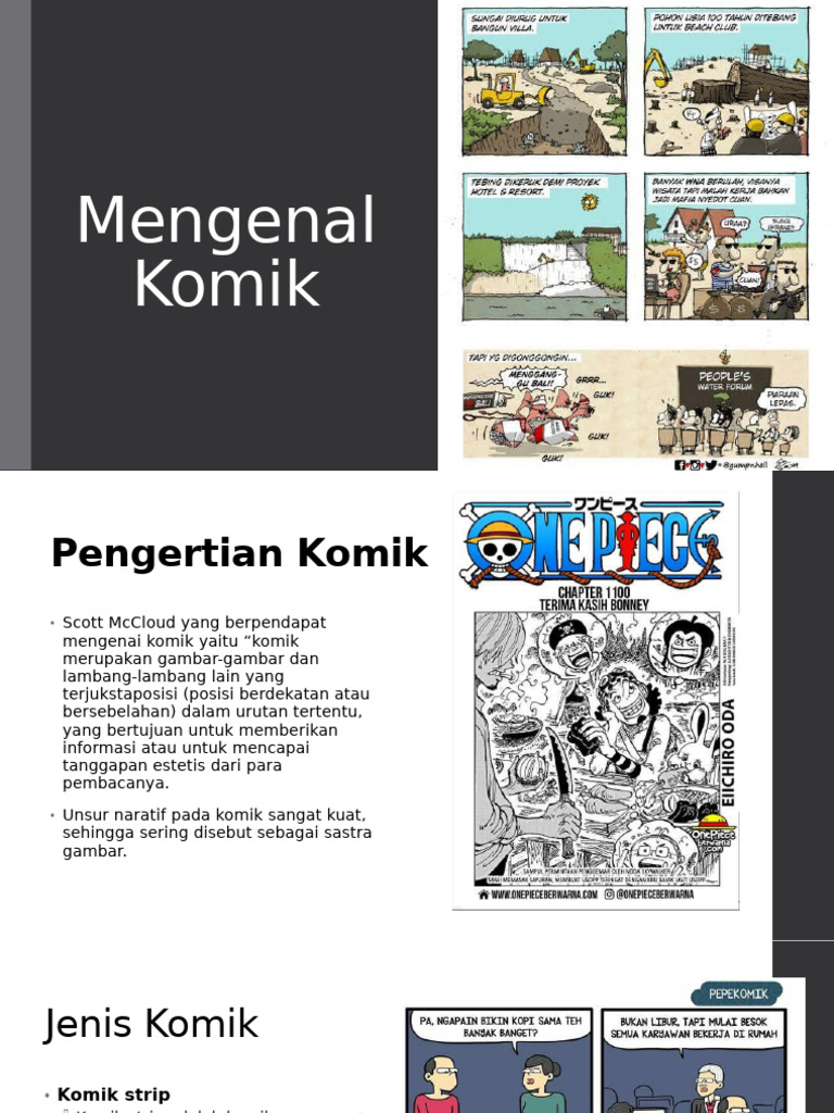 Memahami Unsur dan Jenis Komik | PDF