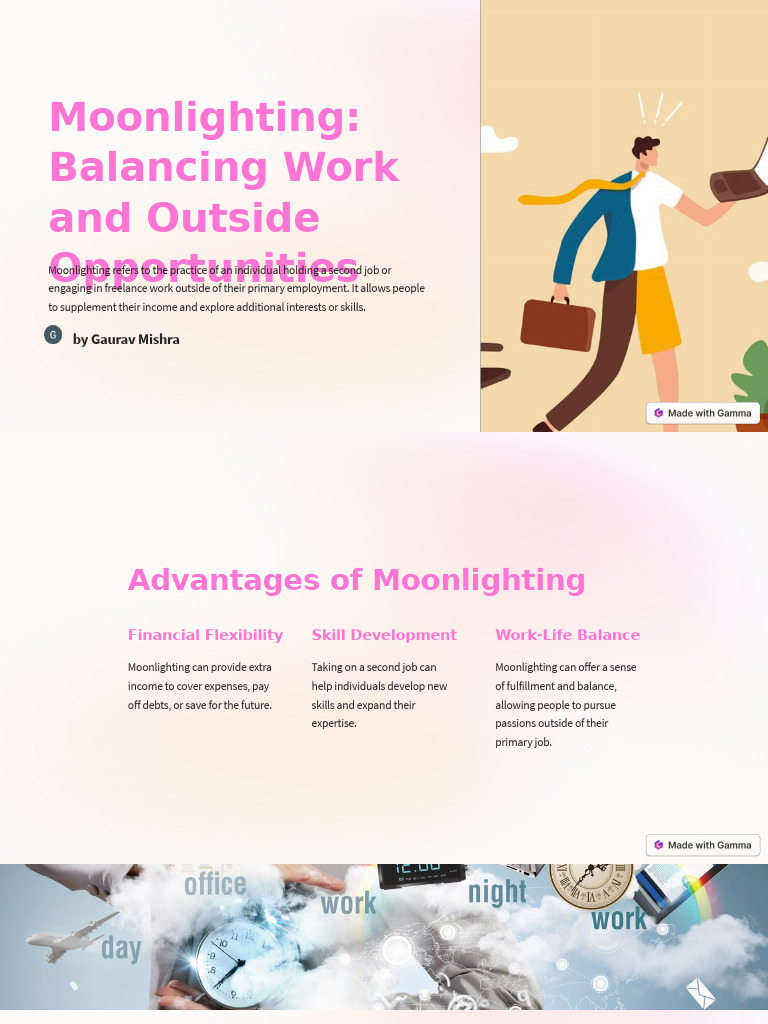 Moonlighting Balancing Work and Outside Opportunities | PDF ...