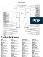 NCAA Men's Basketball Tournament Bracket