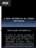 A NOVA Ortografia Da Lingua Portuguesa