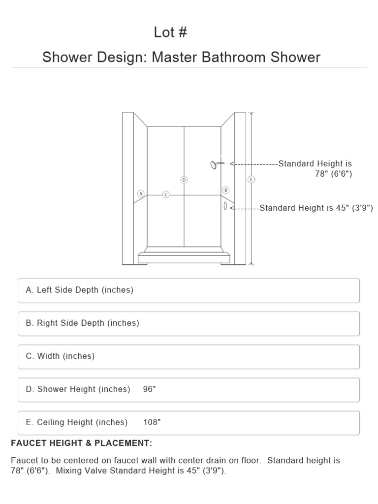 Master Bathroom Shower Design Guide | PDF