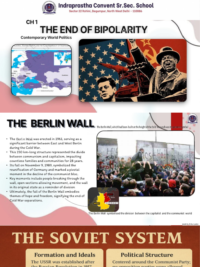 The End of Bipolarity CH 1 Class 12th Political Science | PDF