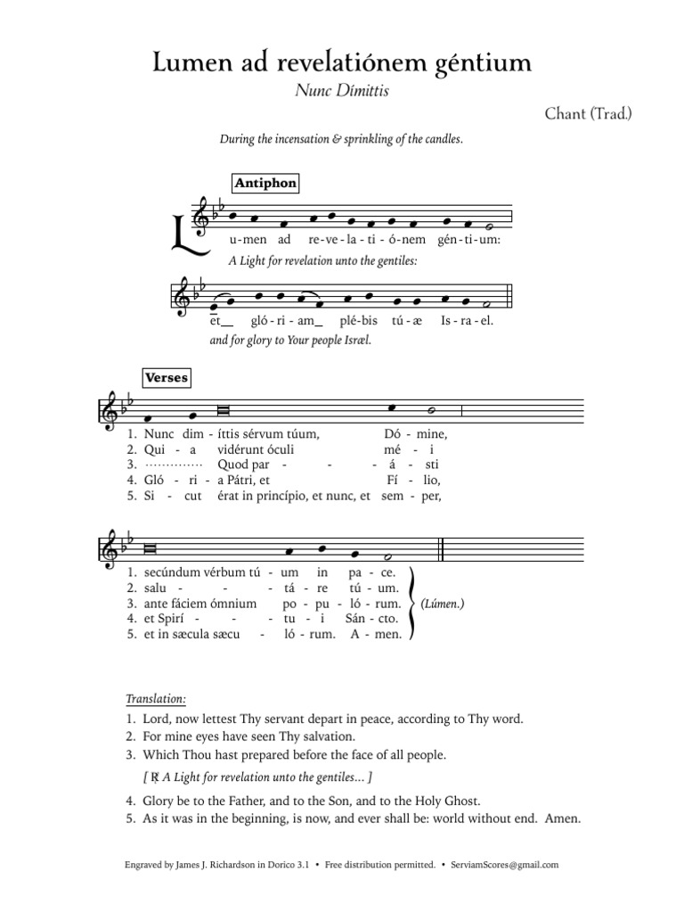 Lumen ad Revelationem Gentium | PDF