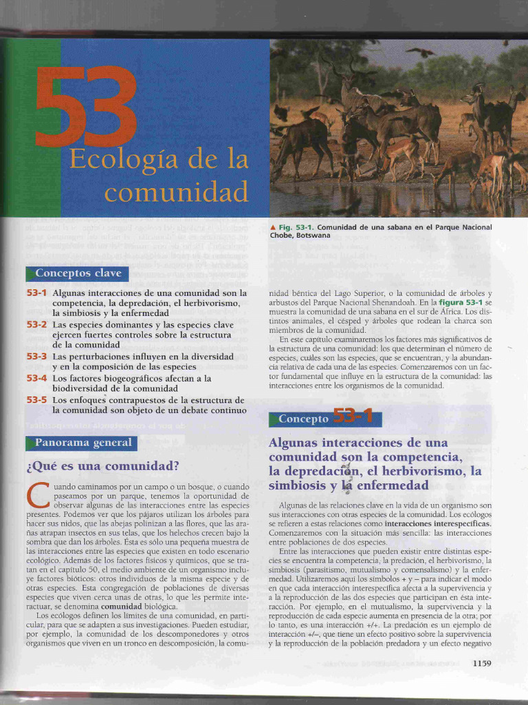 Biología Campbell Cap 53 | PDF