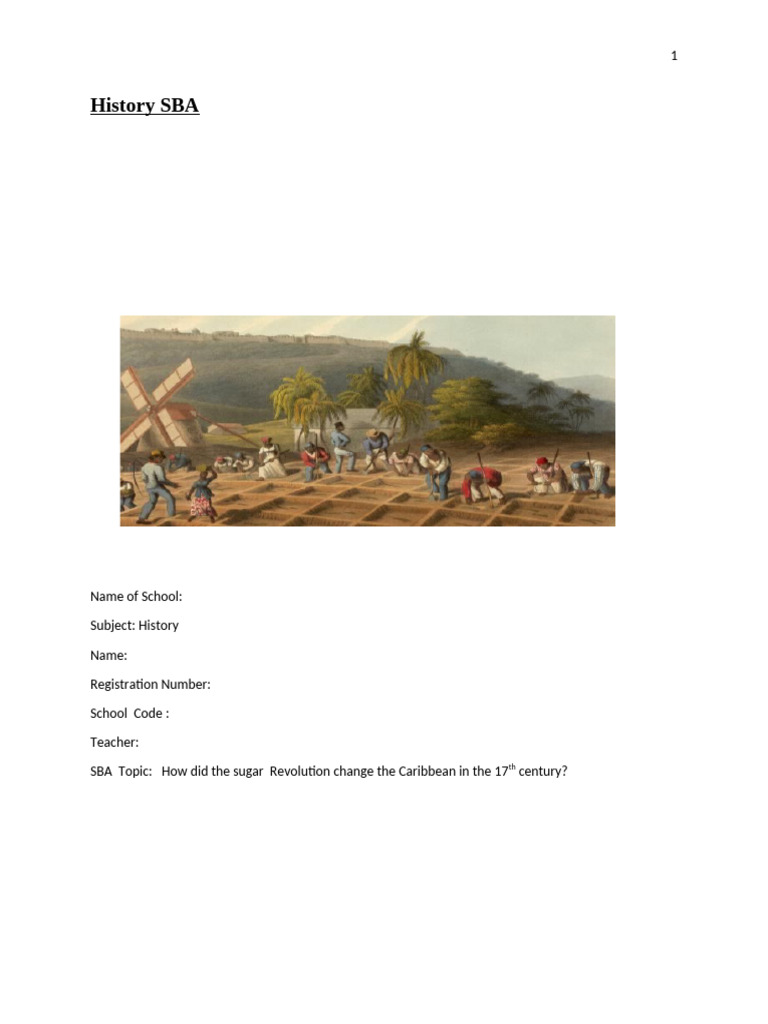 History SBA Draft 3 Completed and Edited | PDF | Atlantic Slave Trade ...