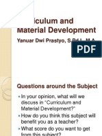 Curriculum and Material Development